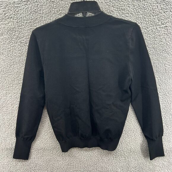 Louis Vuitton Uniforms Staff Sweater Silver Tone Chain Detail Black Size Large* - Picture 6 of 11